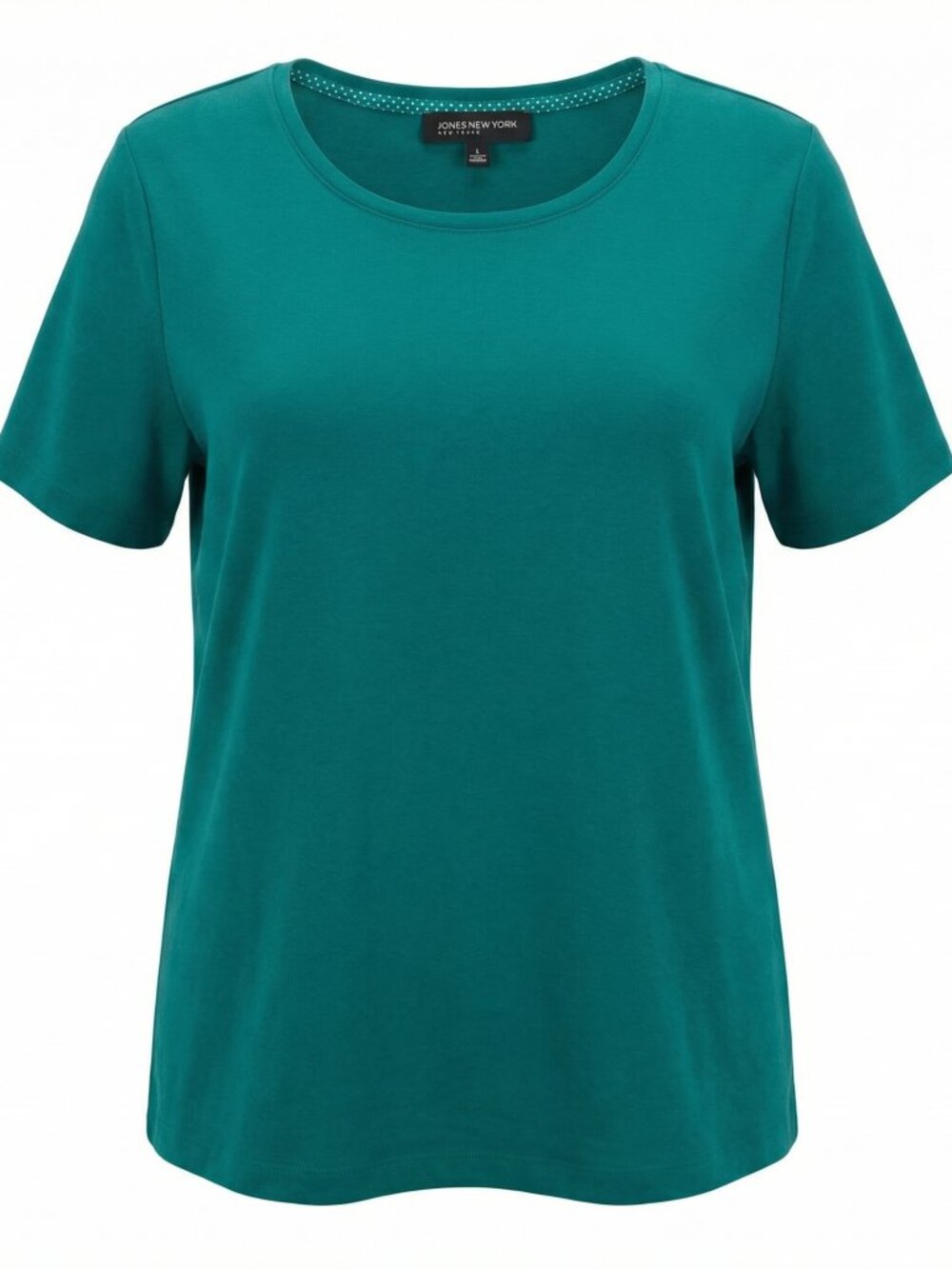 Jones New‎ York Signature Women Top Size 2X Teal Short Sleeve Stretch